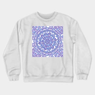 Lilac Spring Doodle Flower Crewneck Sweatshirt